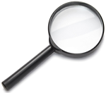 Magnifying glass photograph
