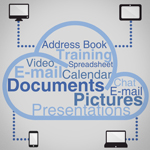 Diagram showing how Desktops as a Service works